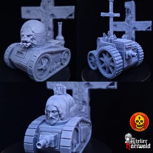 Trench Crusade - figurines alternatives - New Antioch or Pilgrims tanks - Light Individual tanks