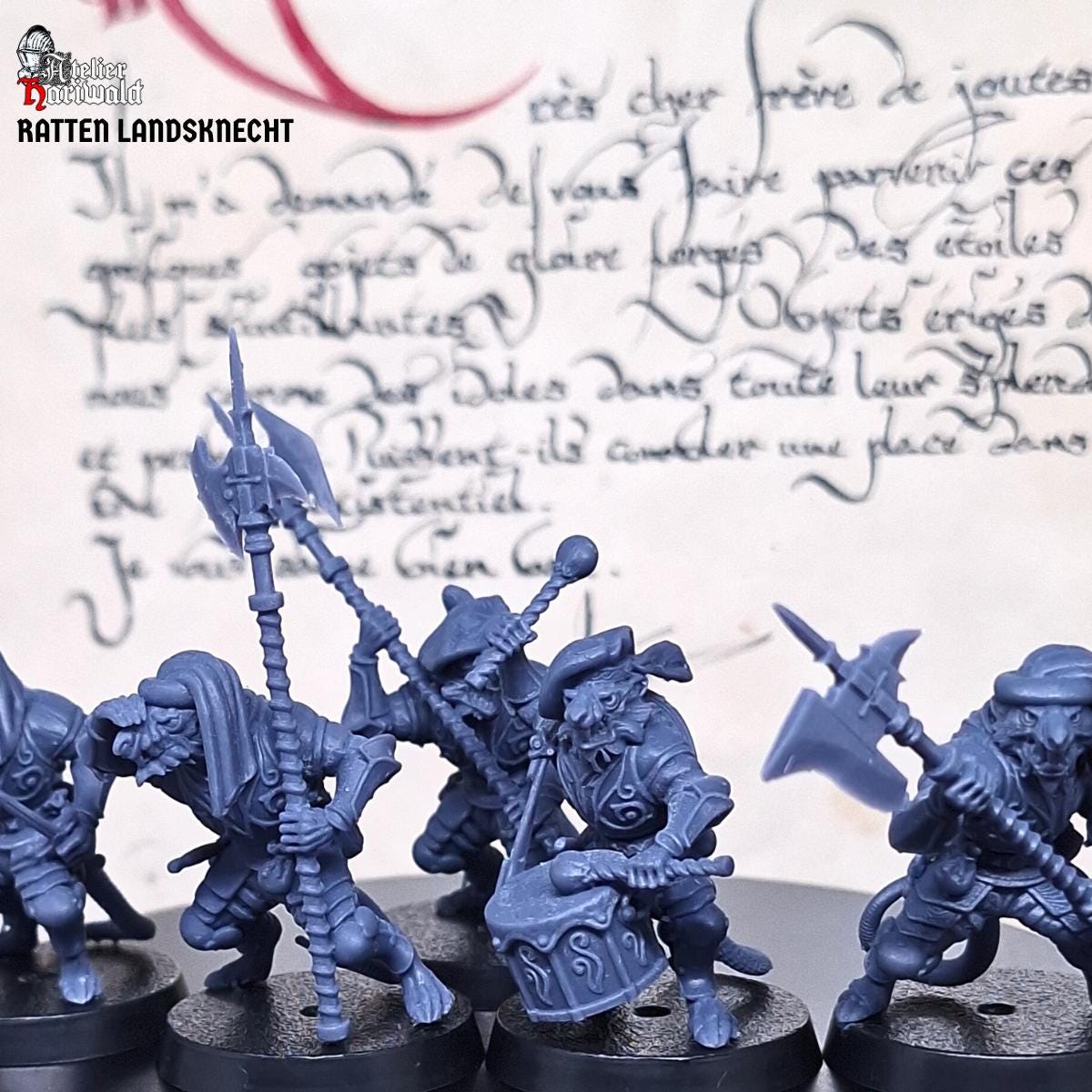 Ratmen - Armored Ratmen - The Old World - Ratten Landsknecht