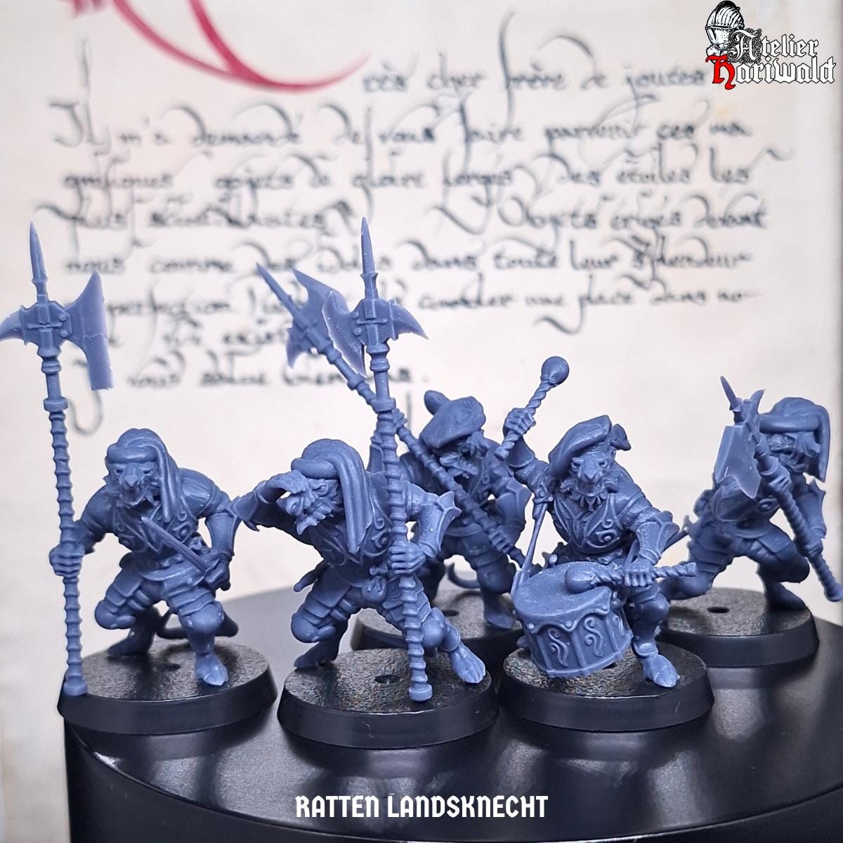 Ratmen - Armored Ratmen - The Old World - Ratten Landsknecht