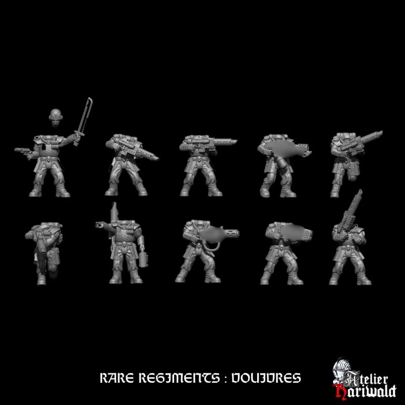 Wargame grimdark - Régiments rares de la garde