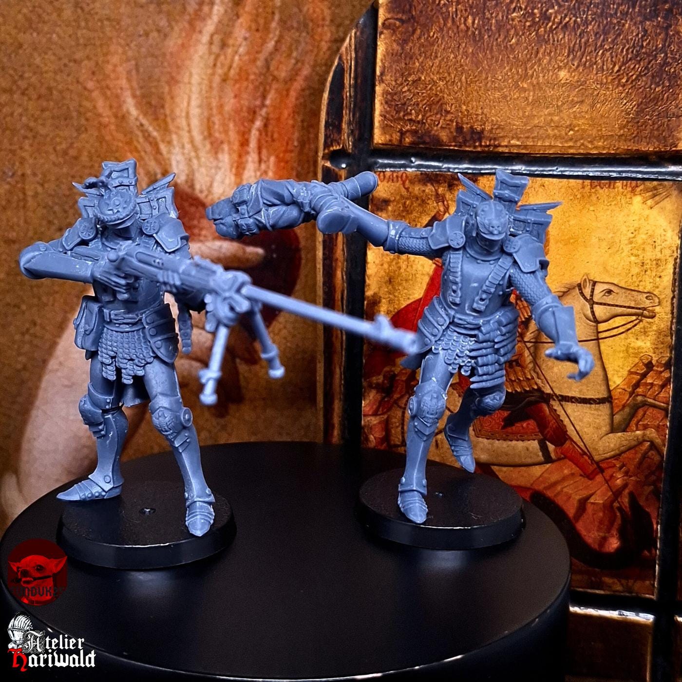 Trench Crusade proxies - Trench Pilgrims / New Antioch compatible - Prussian - Communicant Mercenary - Communicant Prussian - Mercenaire