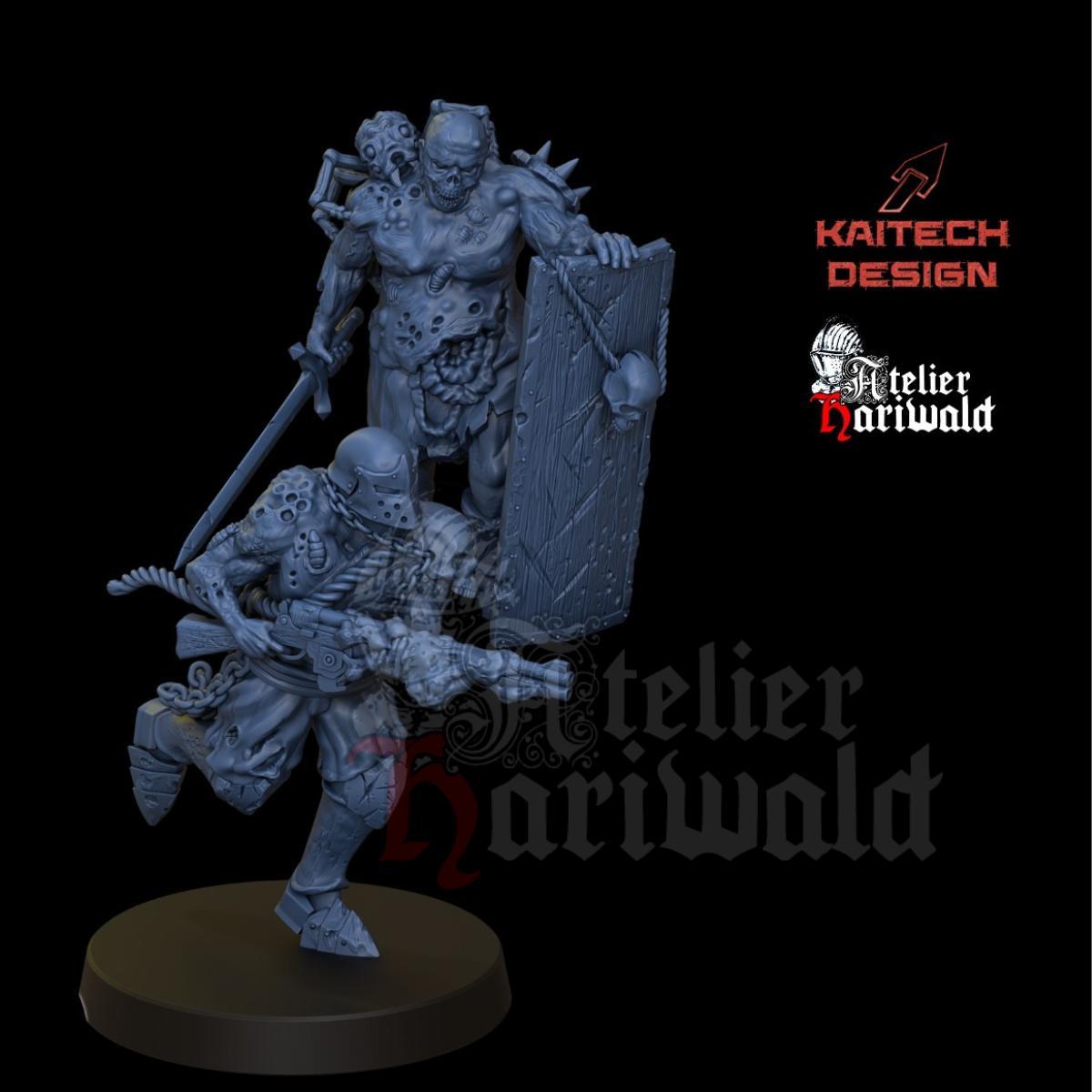 Trench Crusade proxies - Black Grail compatible - Corpse Guards