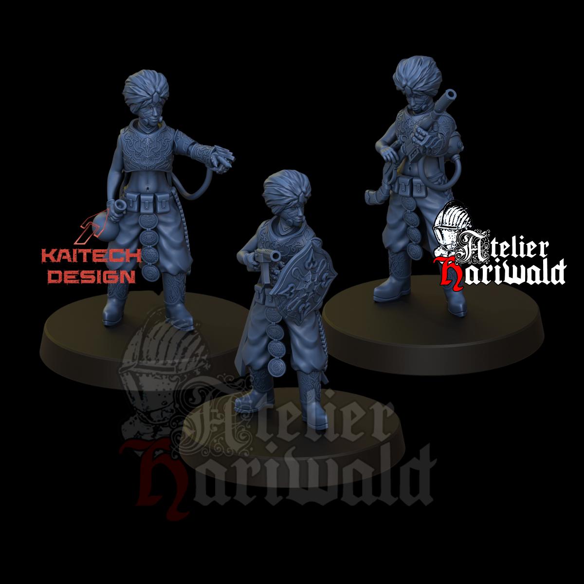 TRENCH CRUSADE - Figurines alternatives - Sultanate Alchimistes - Alchimistes Azebs