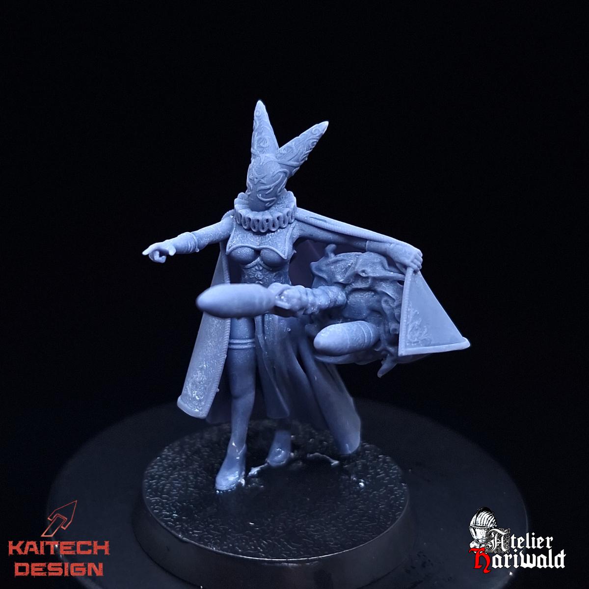 Trench Crusade proxies - Heretics Characters - Artillery Witch and Heretic Priest - personnages hérétiques