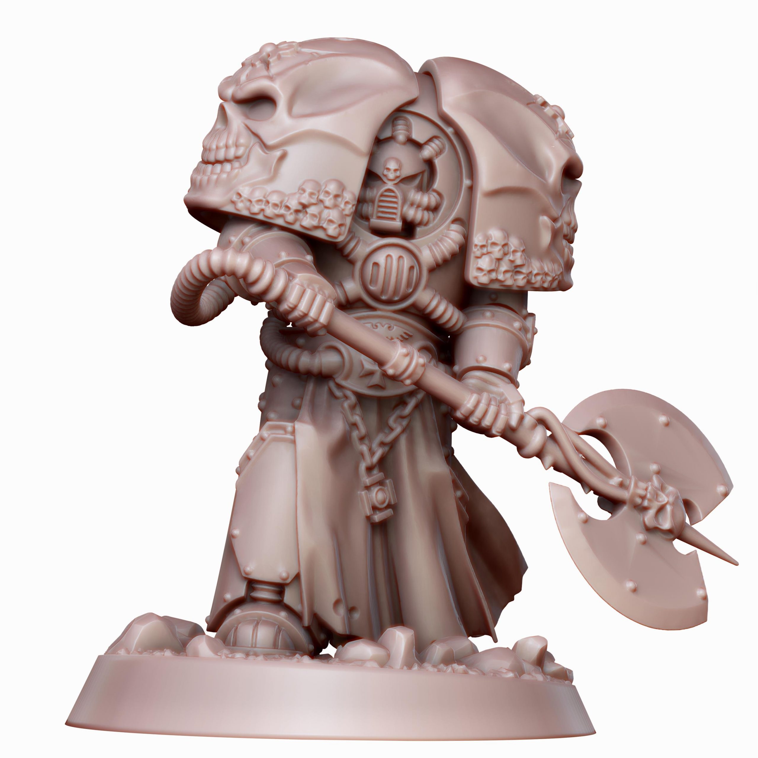 Seigneur Templier - Armure antique et hache énergétique - Grimdark Miniatures