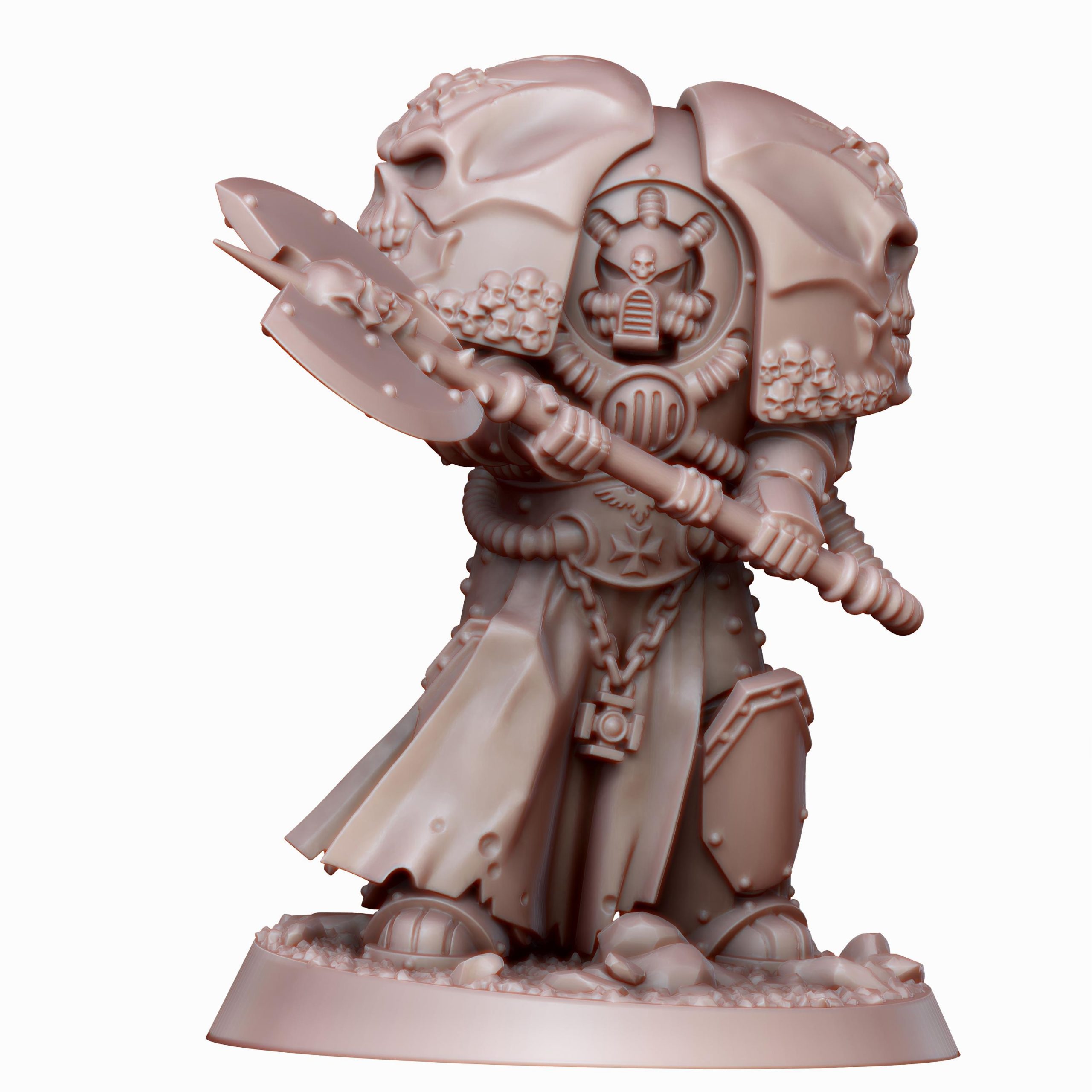 Seigneur Templier - Armure antique et hache énergétique - Grimdark Miniatures