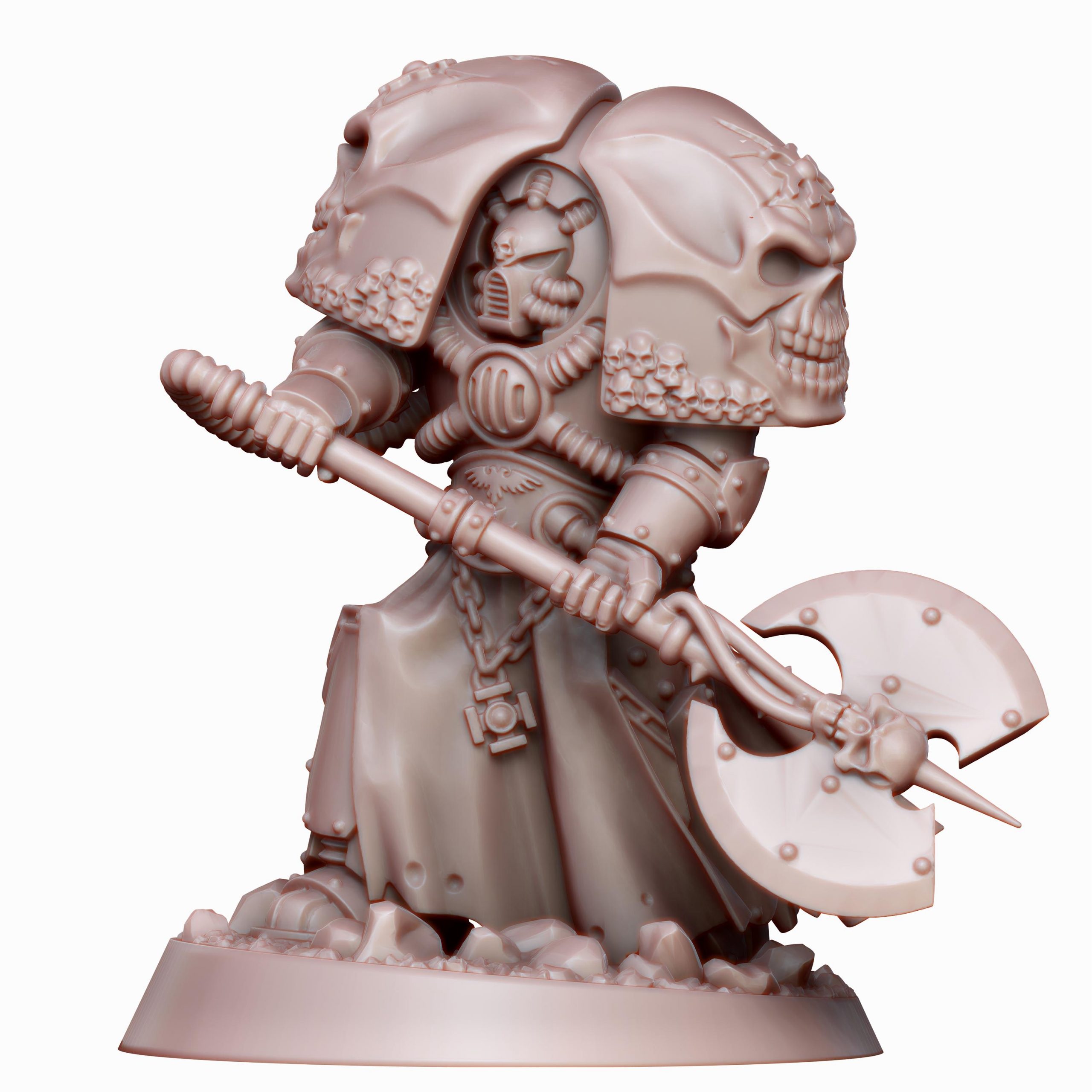 Seigneur Templier - Armure antique et hache énergétique - Grimdark Miniatures