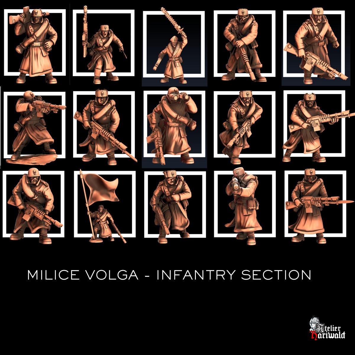 Grimdark Wargames - Gardes et Milices - Milice Volga