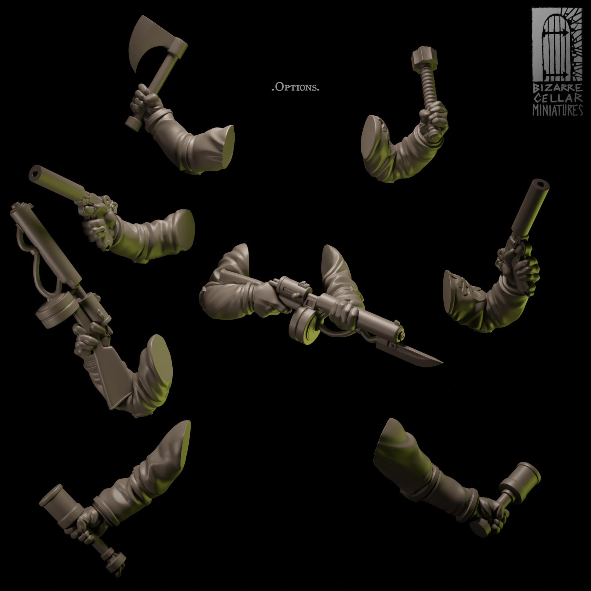 Trench Crusade proxies / alternative miniatures - Heretics - Heretic Naval Raiding Parties - Heretic Troopers - Legionaries