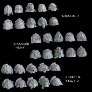 Grimdark Wargames - Bits Shoulder pads.
