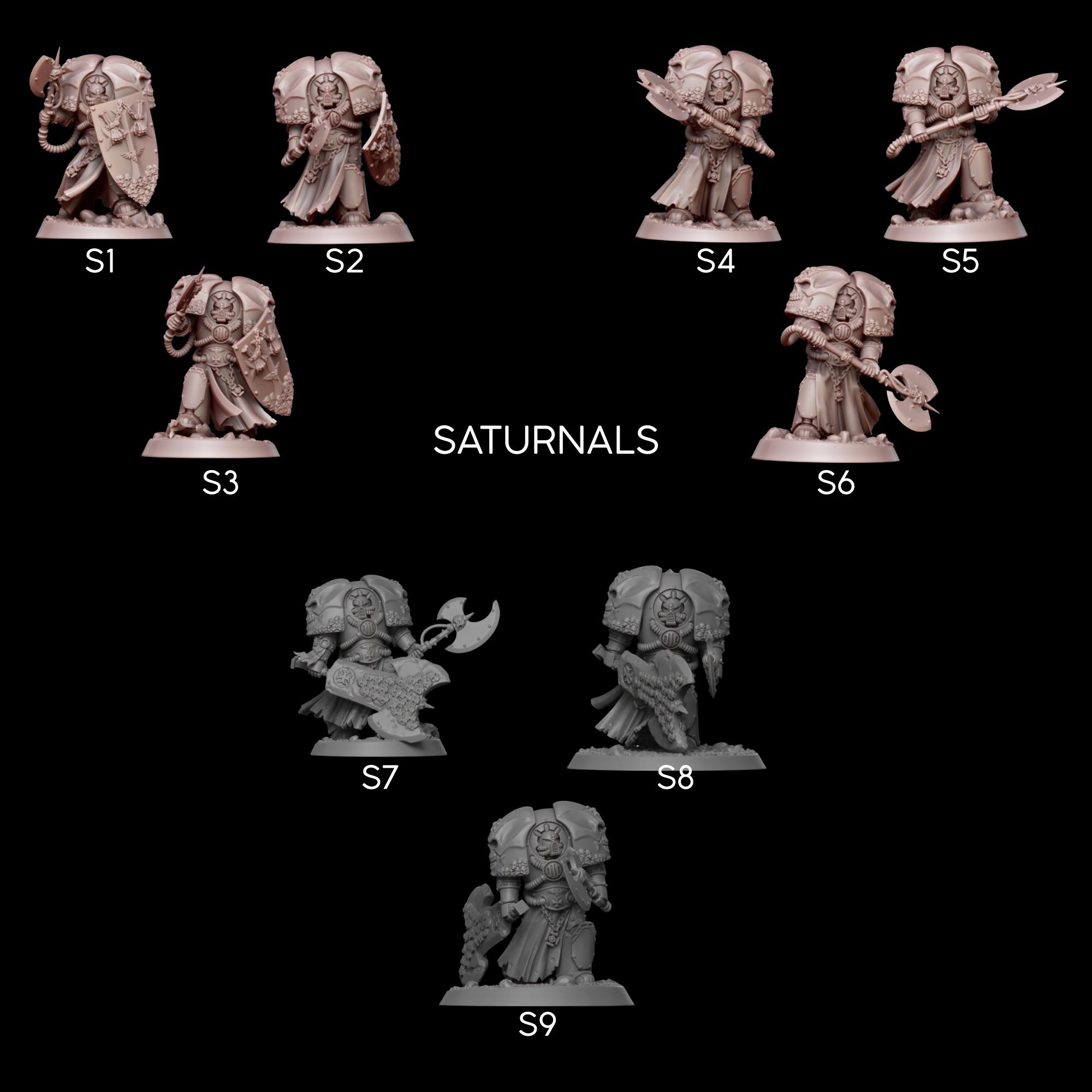 Seigneur Templier - Armure antique et hache énergétique - Grimdark Miniatures