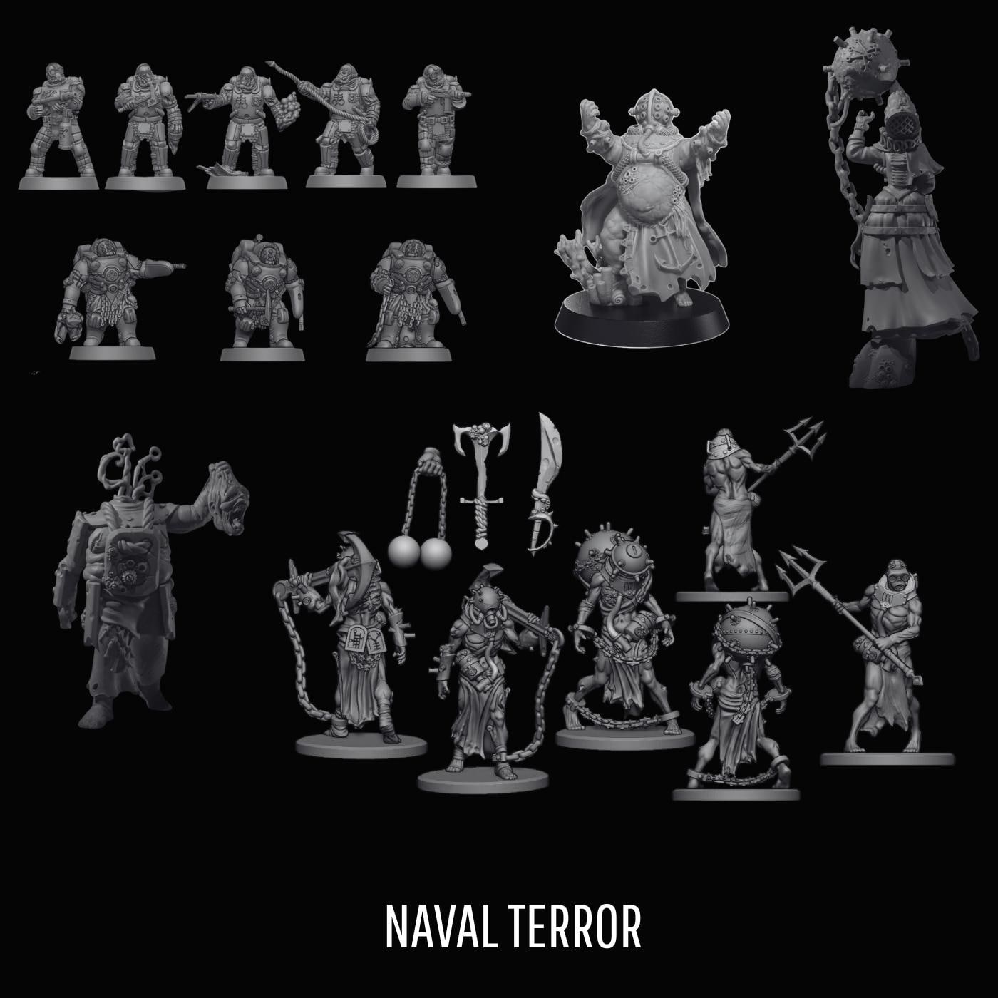 Trench Crusade proxies / alternative miniatures - Heretics - Heretic Naval Raiding pack - ultimate pack