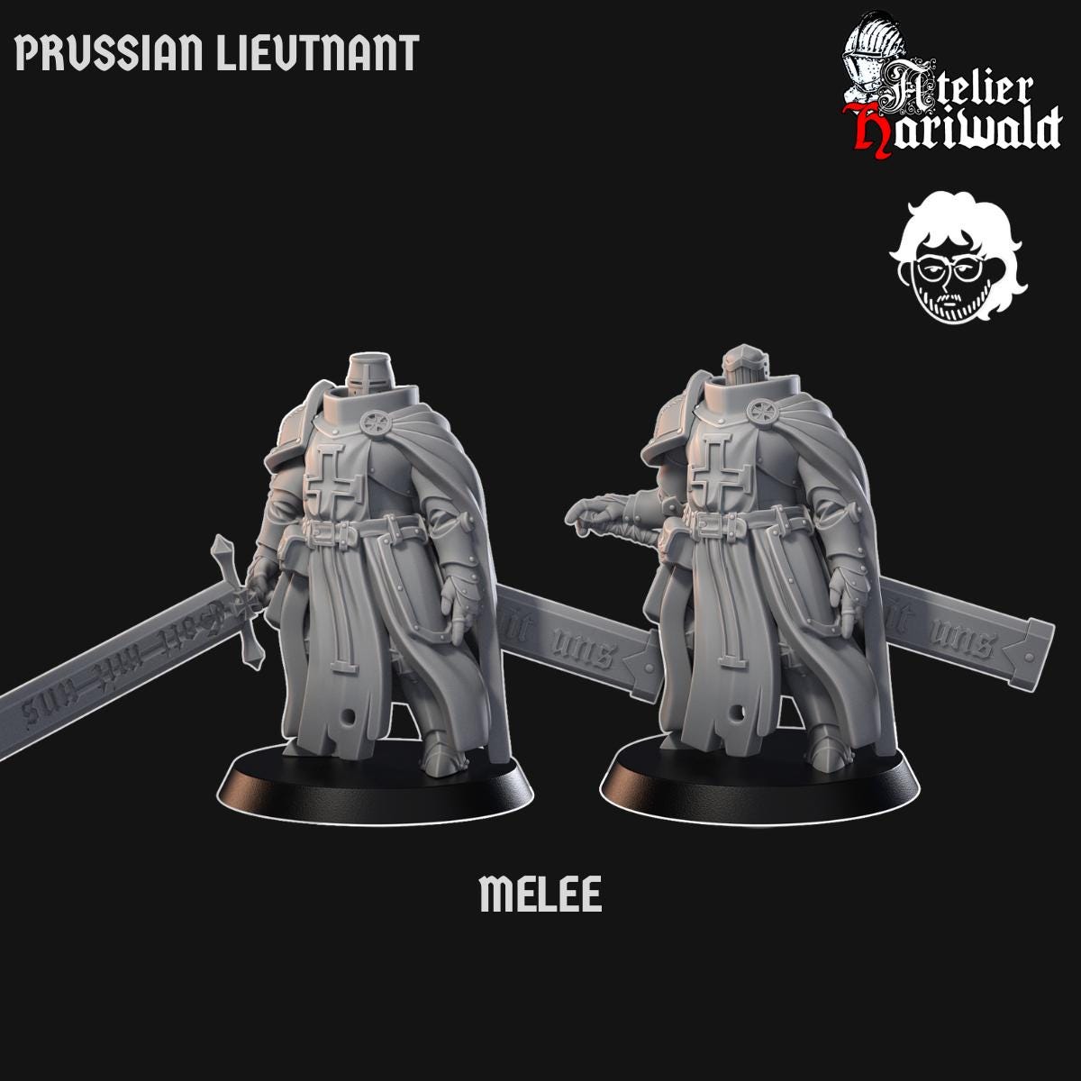 Trench Crusade proxies - Trench Pilgrims / New Antioch compatible - Prussian HMI - Heavy Mechanized Lieutenant