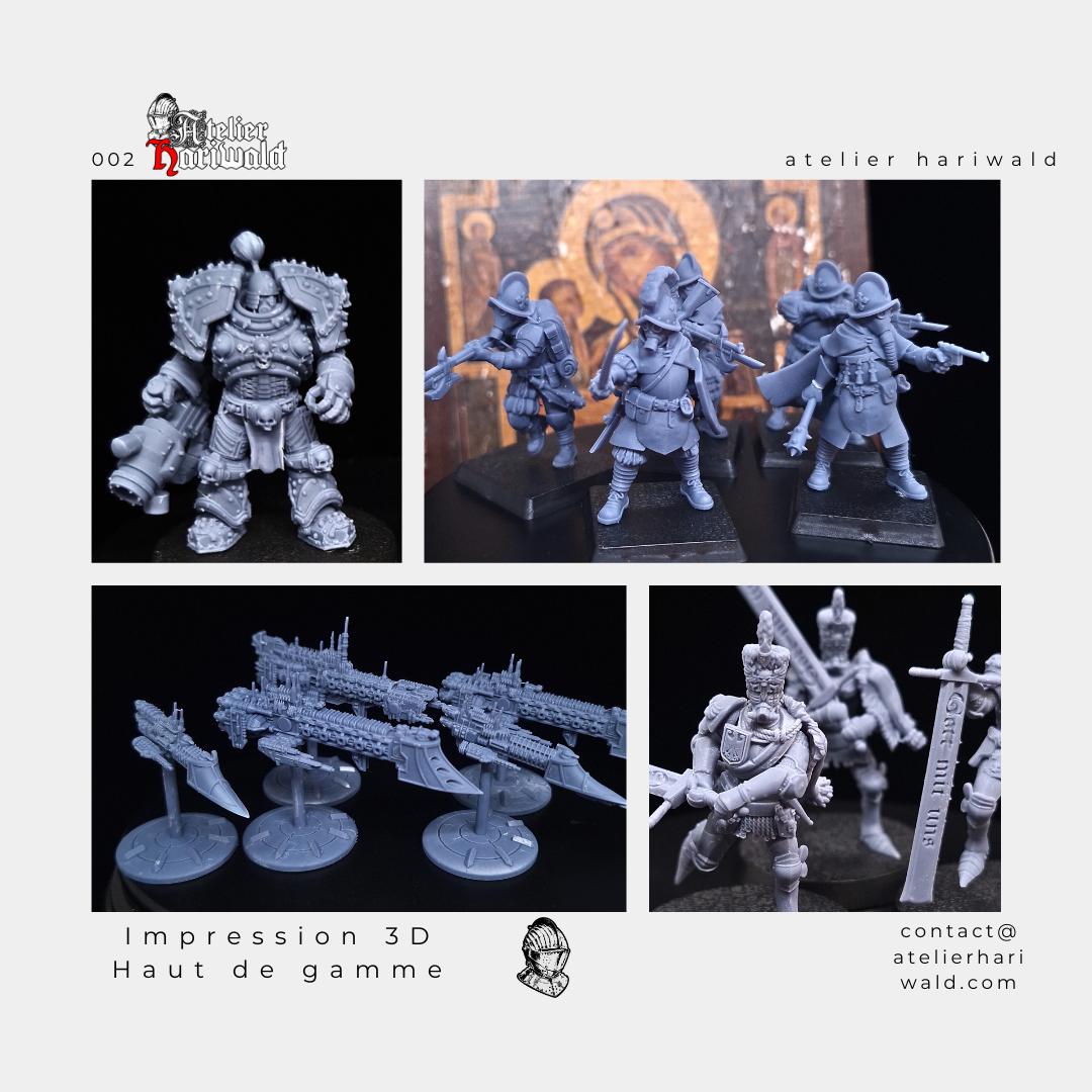 Grimdark wargame - Upgrade kit - ROMAN CONSUL - Heavy Characters