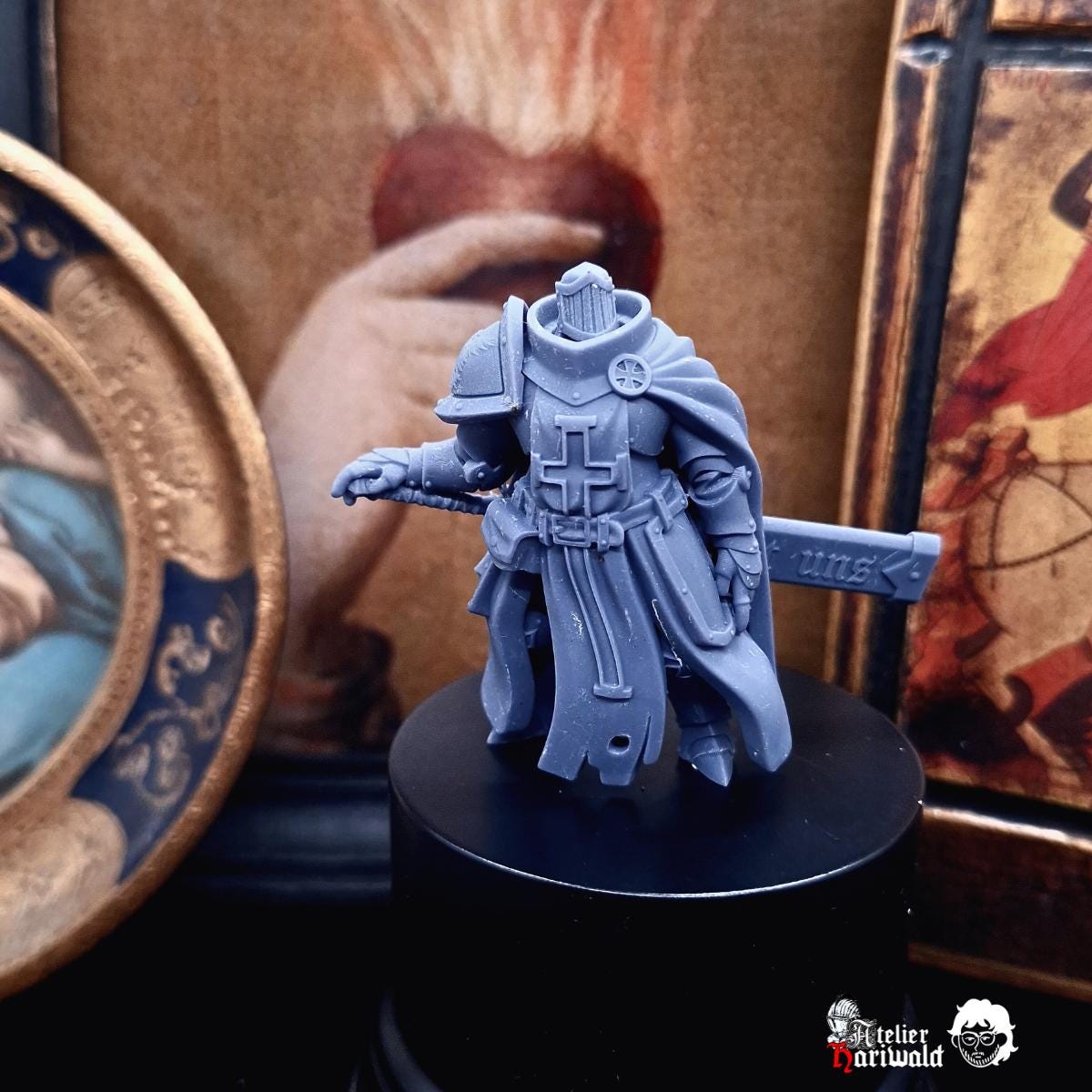 Trench Crusade proxies - Trench Pilgrims / New Antioch compatible - Prussian HMI - Heavy Mechanized Lieutenant