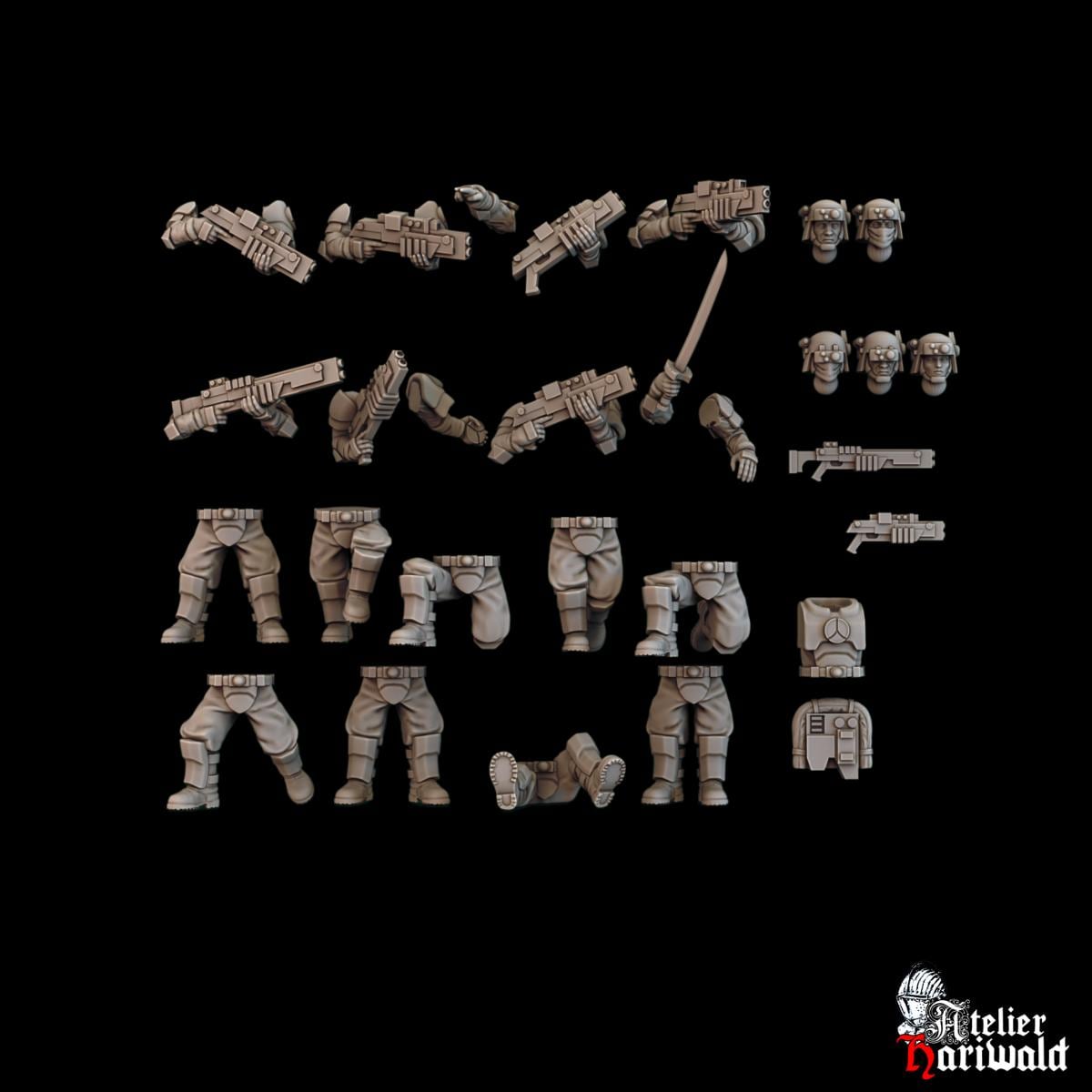 Wargame grimdark - Régiments auxiliaires - aliens