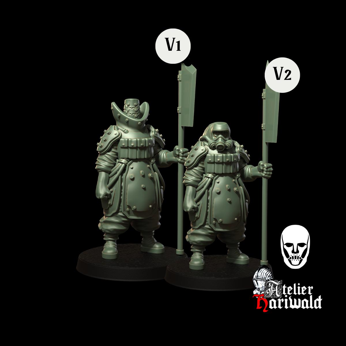 Grimdark miniatures / Trench Crusade alternative miniatures - Combat biologist - mercenaries - new Antioch - turnip28