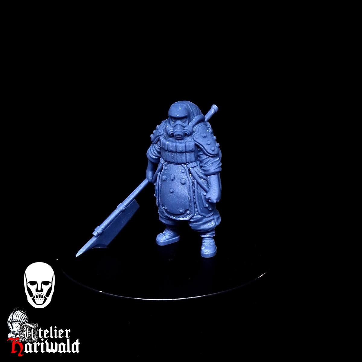 Grimdark miniatures / Trench Crusade alternative miniatures - Combat biologist - mercenaries - new Antioch - turnip28