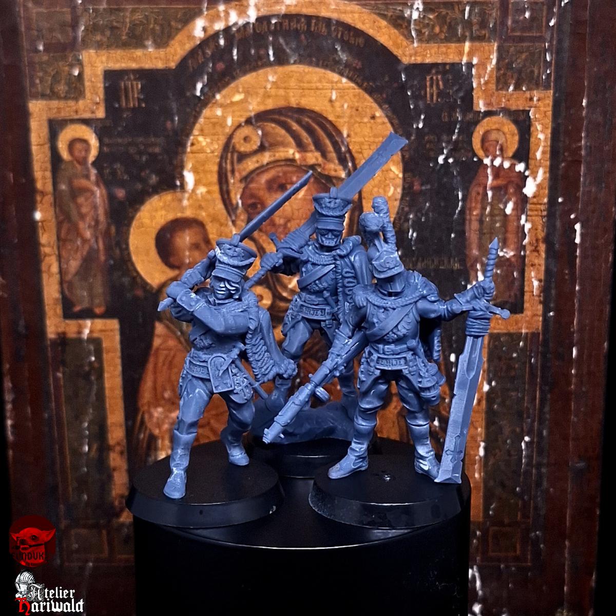 Trench Crusade proxies - Prussians / New Antioch compatible - Characters - Hauptmann - steelhunter
