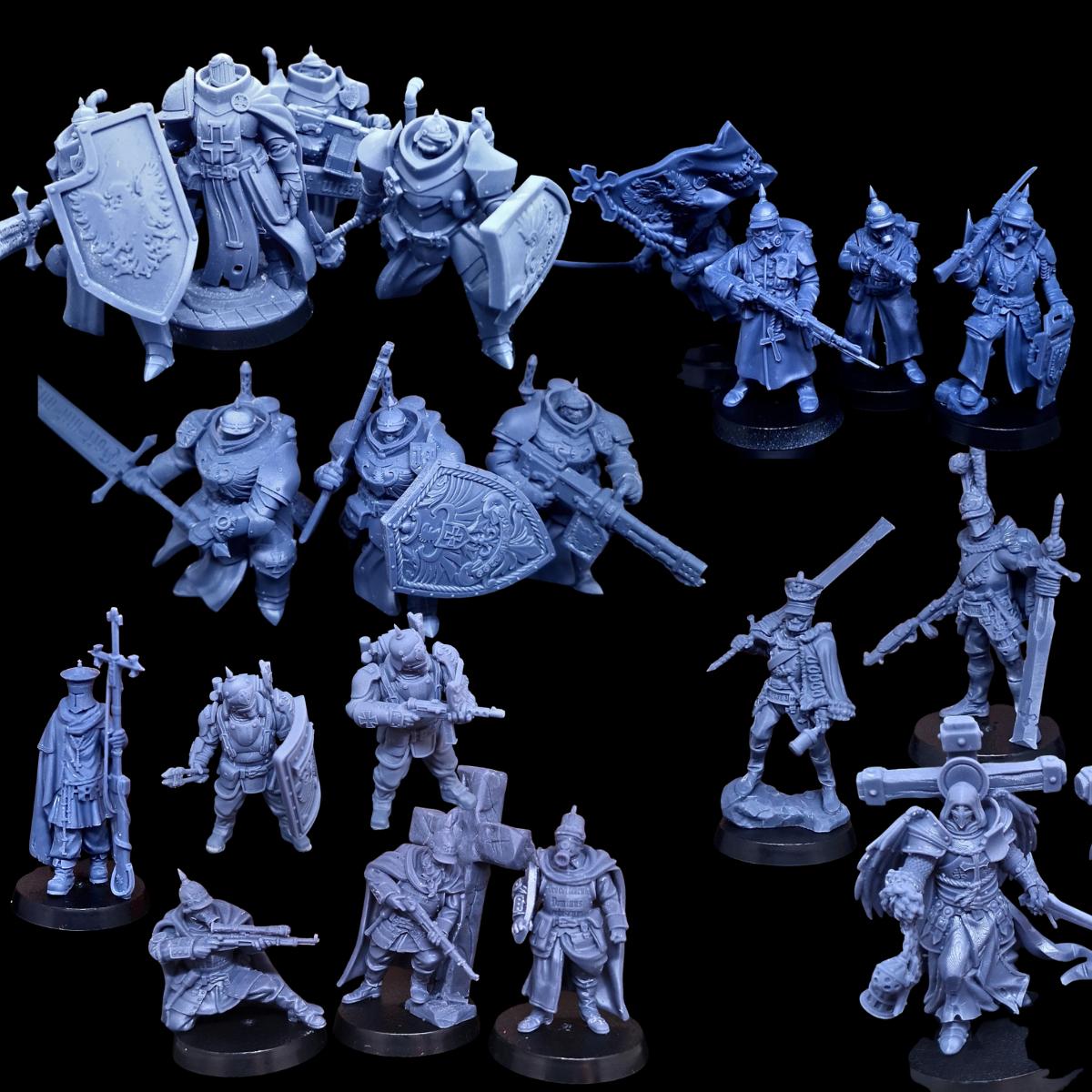 Trench Crusade alternative miniatures - Trench Pilgrims / New Antioch compatible - Prussian Ultimate pack