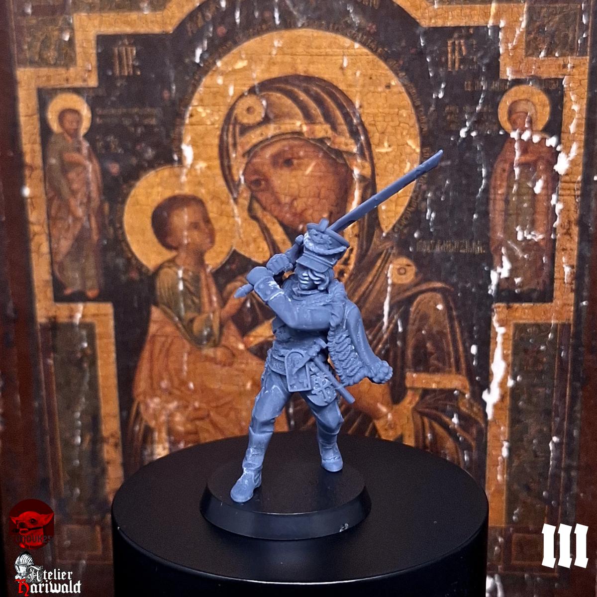 Trench Crusade proxies - Prussians / New Antioch compatible - Characters - Hauptmann - steelhunter