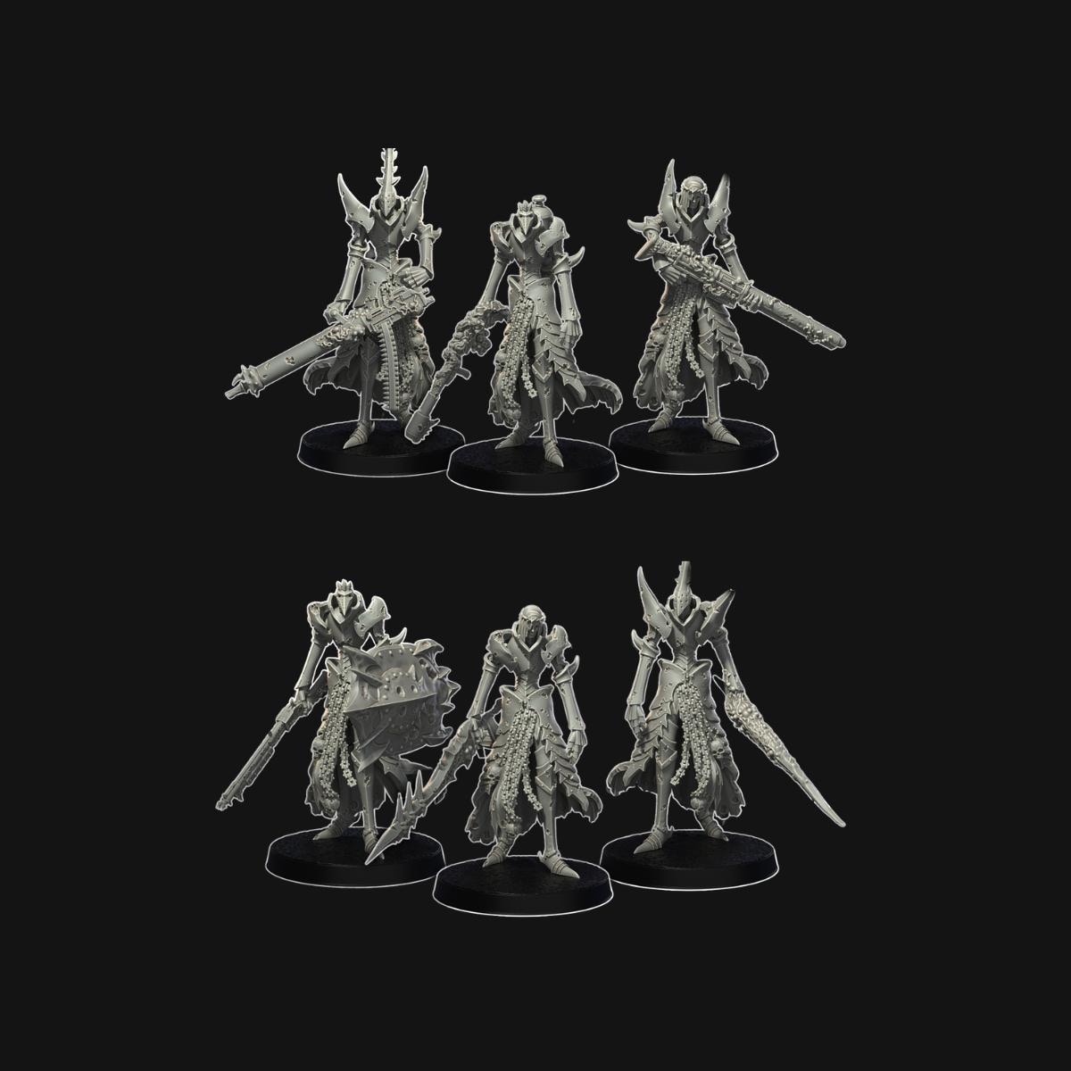 Trench Crusade proxies / alternative miniatures - Heretics - Plague Knights - Black Grail