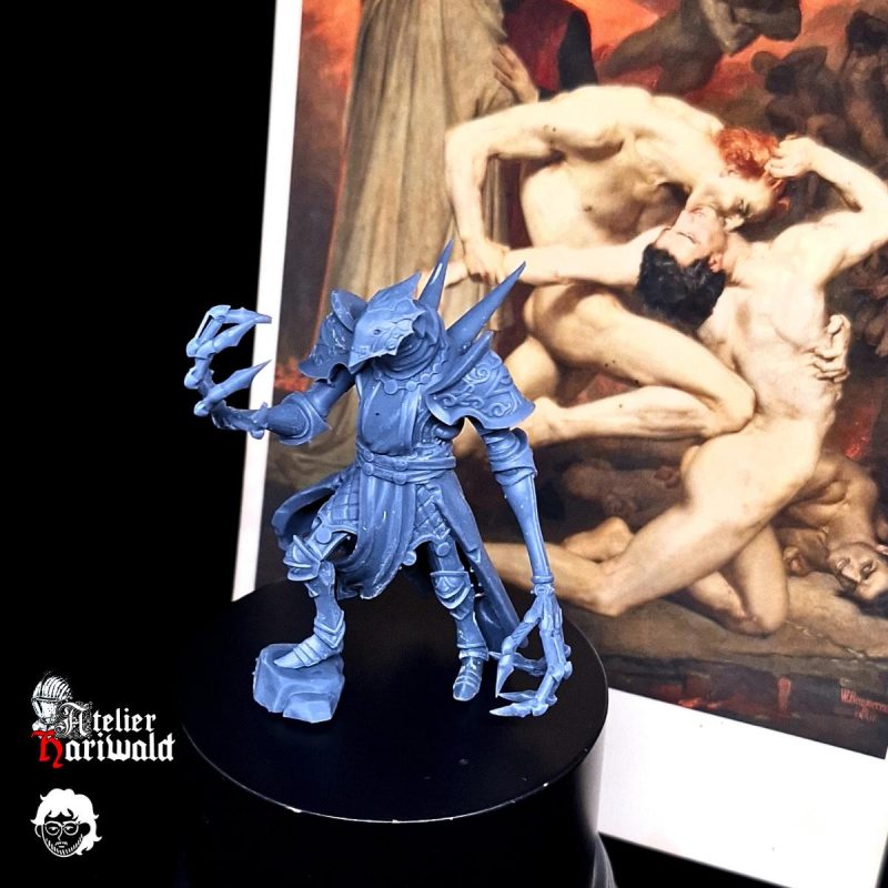 Grimdark Miniatures - Heretics Characters - Warlock - Death Commando