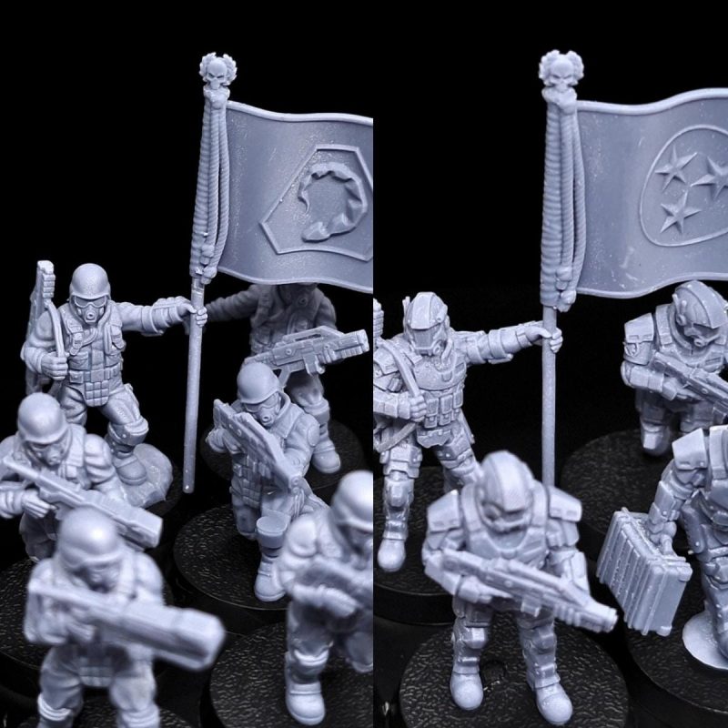 Confrérie et Initiative de Défense : figurines pour wargames