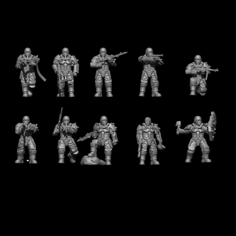 Figurines alternatives type 40K - Milice Kerberos "Jin Roh"