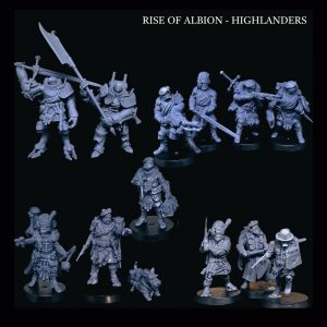 Grimdark Miniatures - Kingdom of Albion - Highlanders full pack