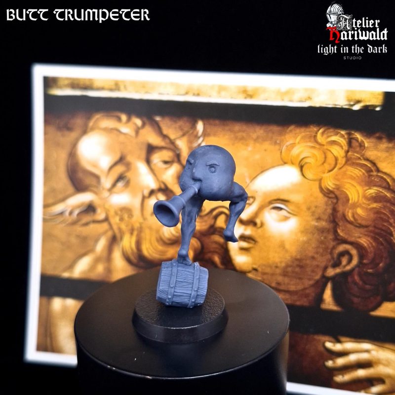 Grimdark Miniatures - Butt Trumpeter - TURNIP - Turnip28