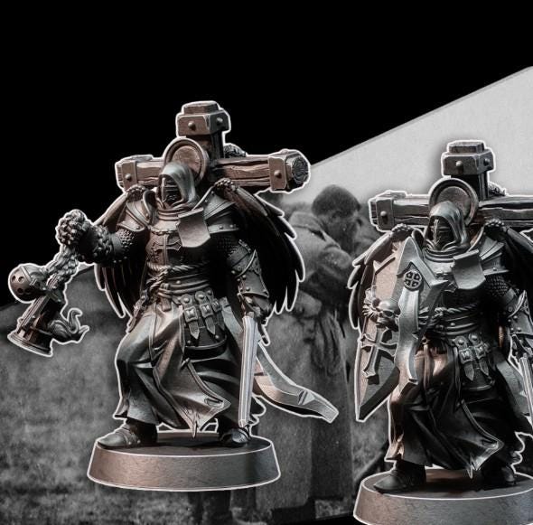 Grimdark Wargaming - Trench Pilgrims / New Antioch - Prussian Teutonicus lieutenant