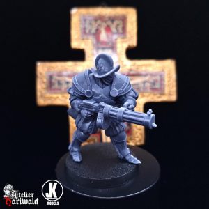 Grimdark Miniatures - New Antioch alternative - sub-faction - Papal Squad - Heavy Mechanized Infantry
