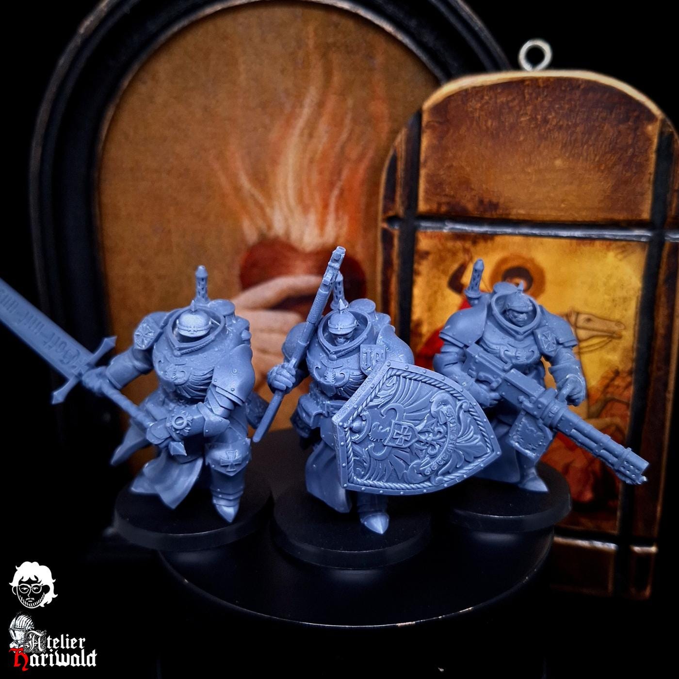 Grimdark Wargaming - Pilgrims / Antioch compatible - Prussian HMI - Heavy Mechanized Infantry Serie 2