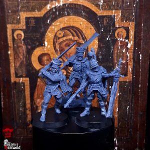 Grimdark Miniatures - Prussians / New Antioch - Characters - Hauptmann - steelhunter