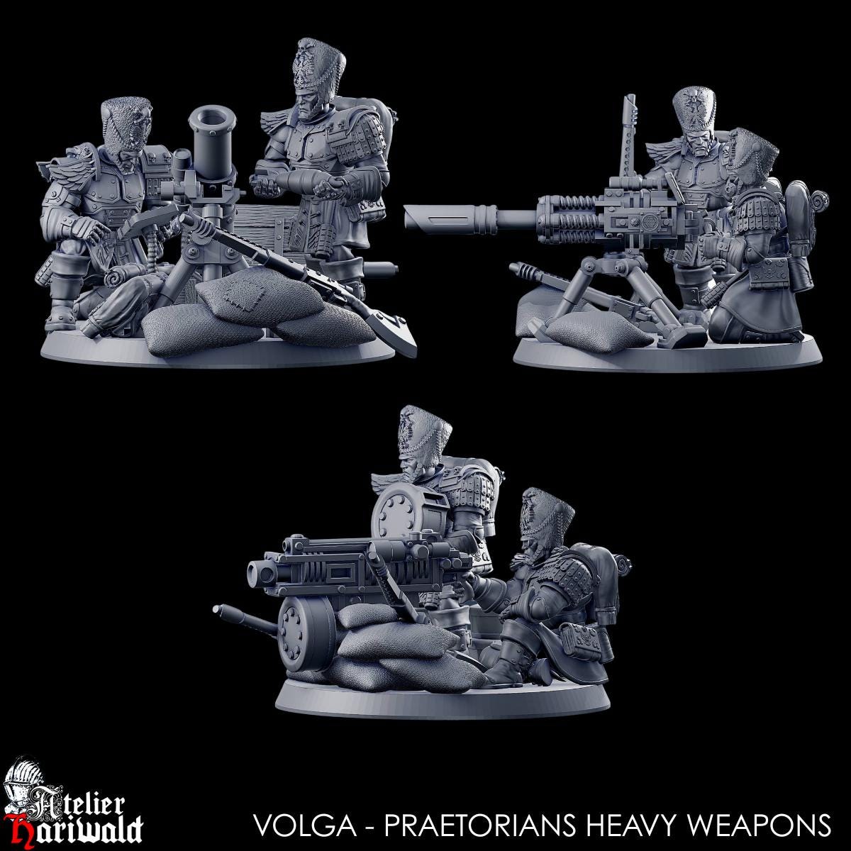 Grimdark Wargames - Firstborns guards - Volga Heavy Weapons - Elite
