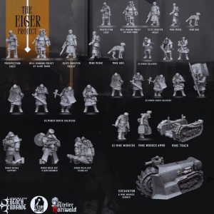 Trench Crusade, approved alternative miniatures - The Eiger Project - New Antioch Subfaction