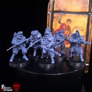 Grimdark Miniatures - Papal State forces - Enforcers and Cleric
