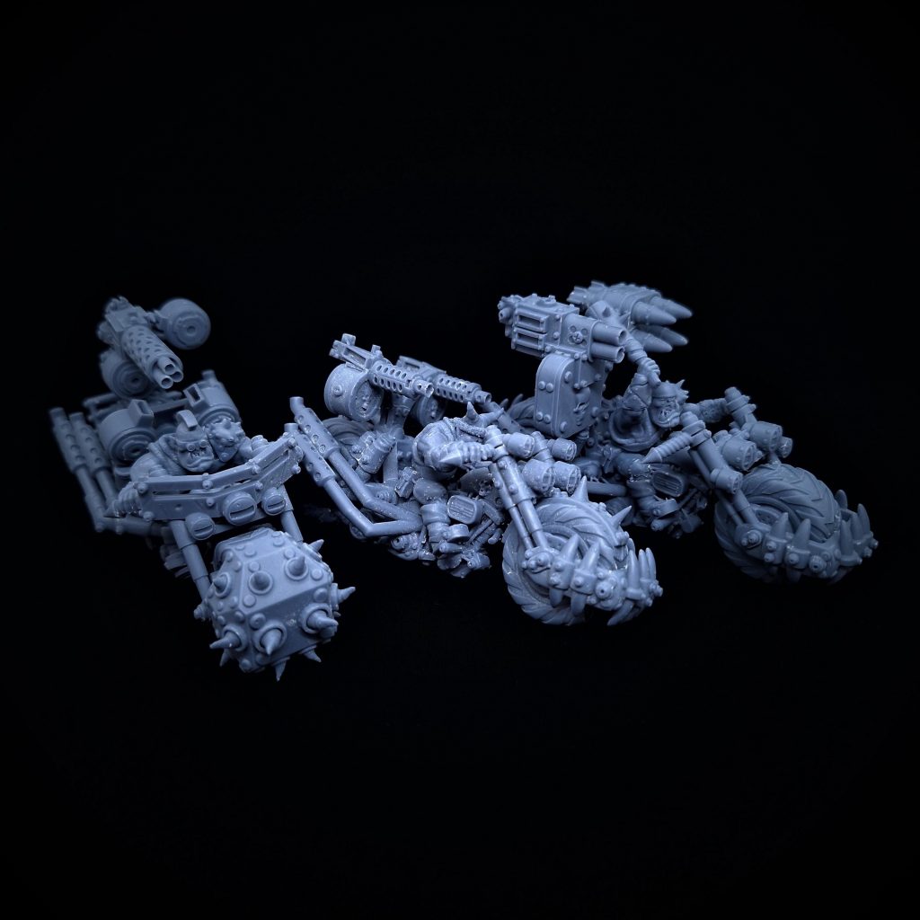 Orks bikerz- Mounted Orks -Biker Orks - Orks à moto