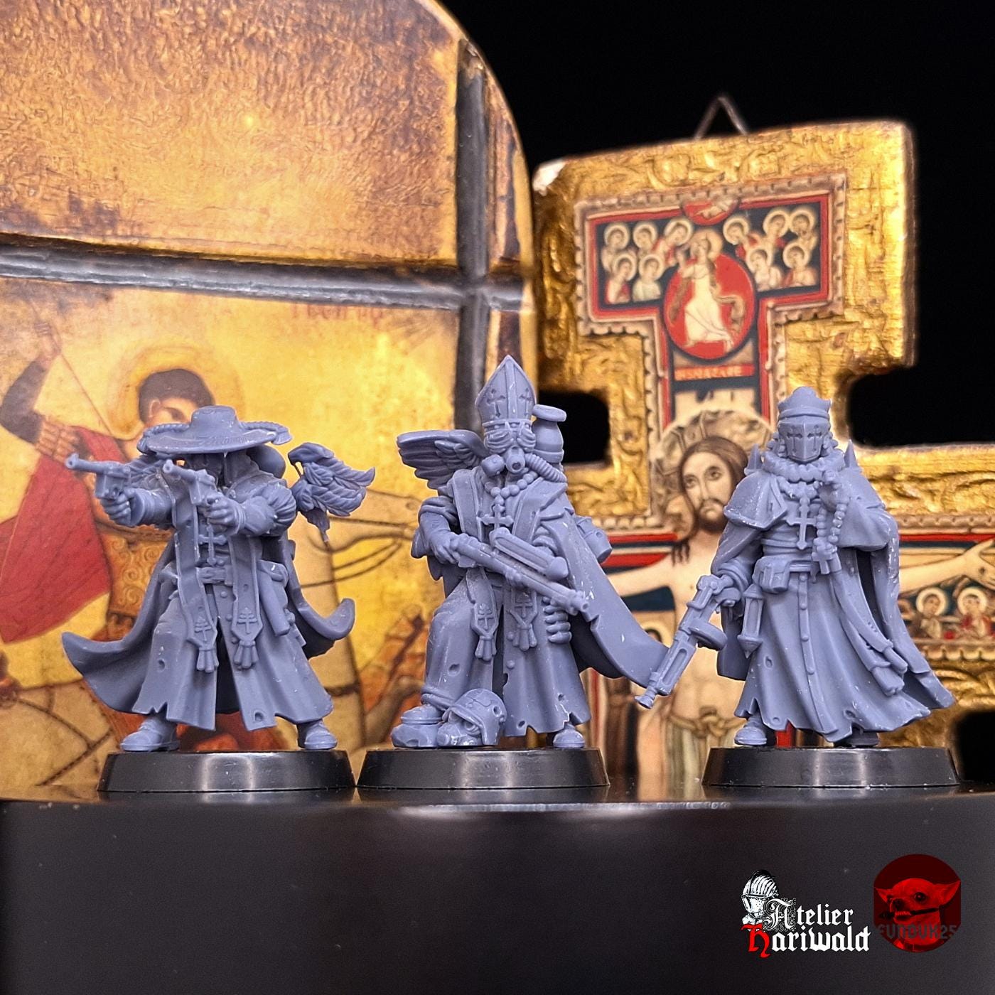Grimdark Miniatures - Papal State forces - Fusiliers et personnages